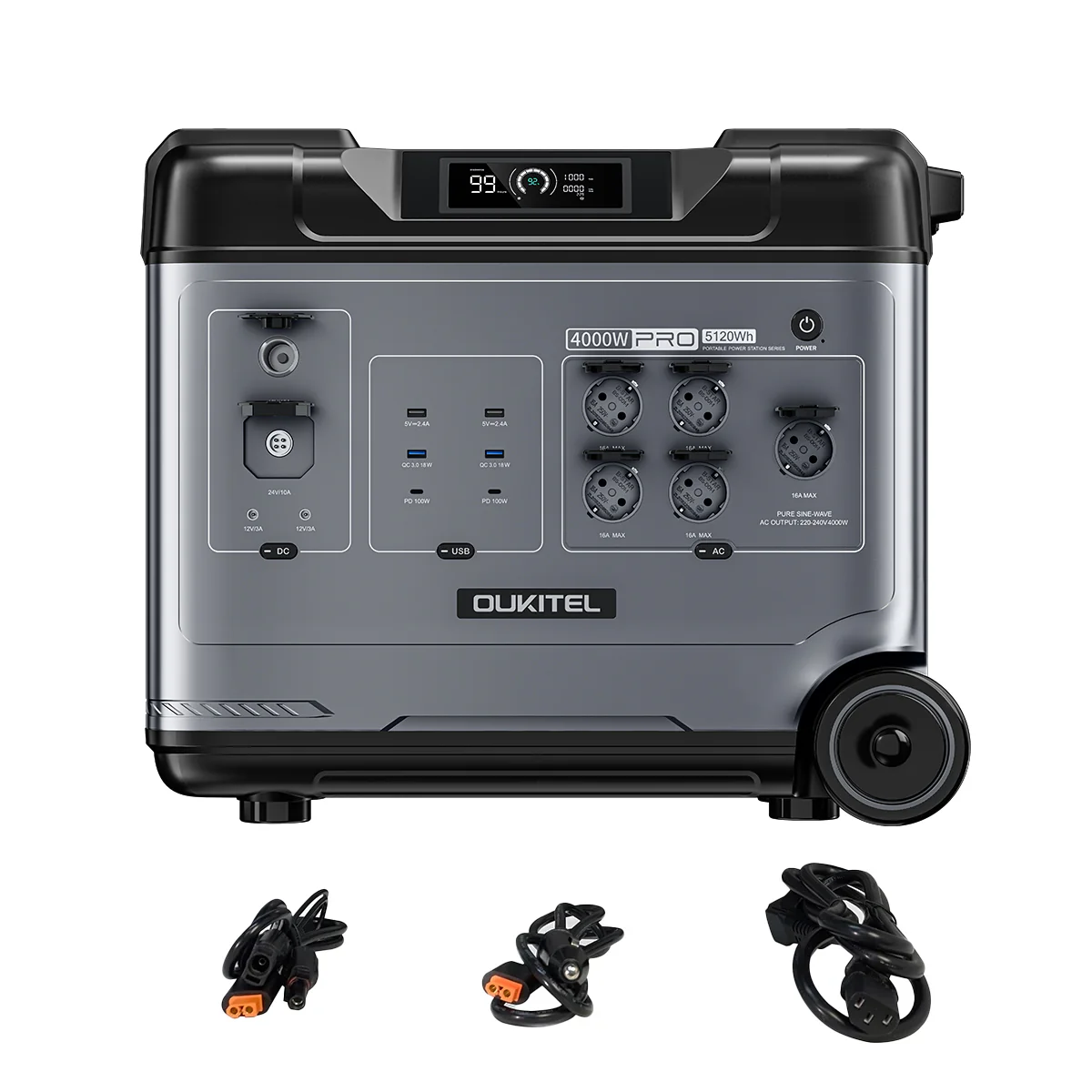 Зарядна станція OUKITEL P5000 Pro (4000W/5120Wh/LiFePO4)